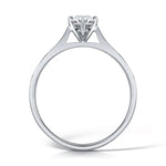 Load image into Gallery viewer, Marquise Cut 4 Claw Solitaire Diamond Ring