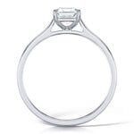 Load image into Gallery viewer, Emerald Cut 4 Claw Solitaire Diamond Ring