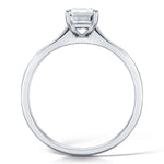 Load image into Gallery viewer, Emerald Cut 4 Claw Solitaire Diamond Ring