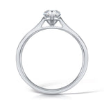 Load image into Gallery viewer, Pear Shape 3 Claw Solitaire Diamond Ring