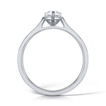 Load image into Gallery viewer, Pear Shape 3 Claw Solitaire Diamond Ring