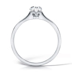 Load image into Gallery viewer, Pear Shape 3 Claw Solitaire Diamond Ring