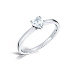 Load image into Gallery viewer, Heart Shape 3 Claw Solitaire Diamond Ring