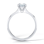 Load image into Gallery viewer, Emerald Cut 4 Claw Solitaire Diamond Ring