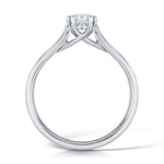 Load image into Gallery viewer, Round Brilliant 8 Claw Solitaire Diamond Ring