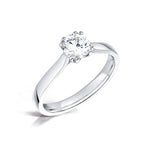 Load image into Gallery viewer, Round Brilliant 8 Claw Solitaire Diamond Ring