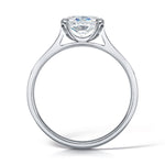 Load image into Gallery viewer, Oval Cut 2 Claw Solitaire Diamond Ring