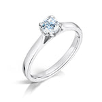 Load image into Gallery viewer, Round Brilliant 4 Claw Solitaire Diamond Ring