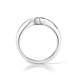 Load image into Gallery viewer, Oval Cut Rubover Diamond Ring