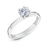 Load image into Gallery viewer, Round Brilliant 8 Claw Solitaire Diamond Ring