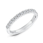 Load image into Gallery viewer, 2.3 mm Micro Set Diamond Band with fish tail setting