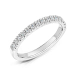 Load image into Gallery viewer, 2.3 mm Micro Set Diamond Band with fish tail setting