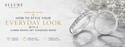 3.0mm Grain Set Diamond Band - Allure Jewellers
