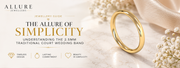 2MM Tradinational Court Wedding Band