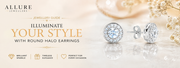 Round Halo Earrings