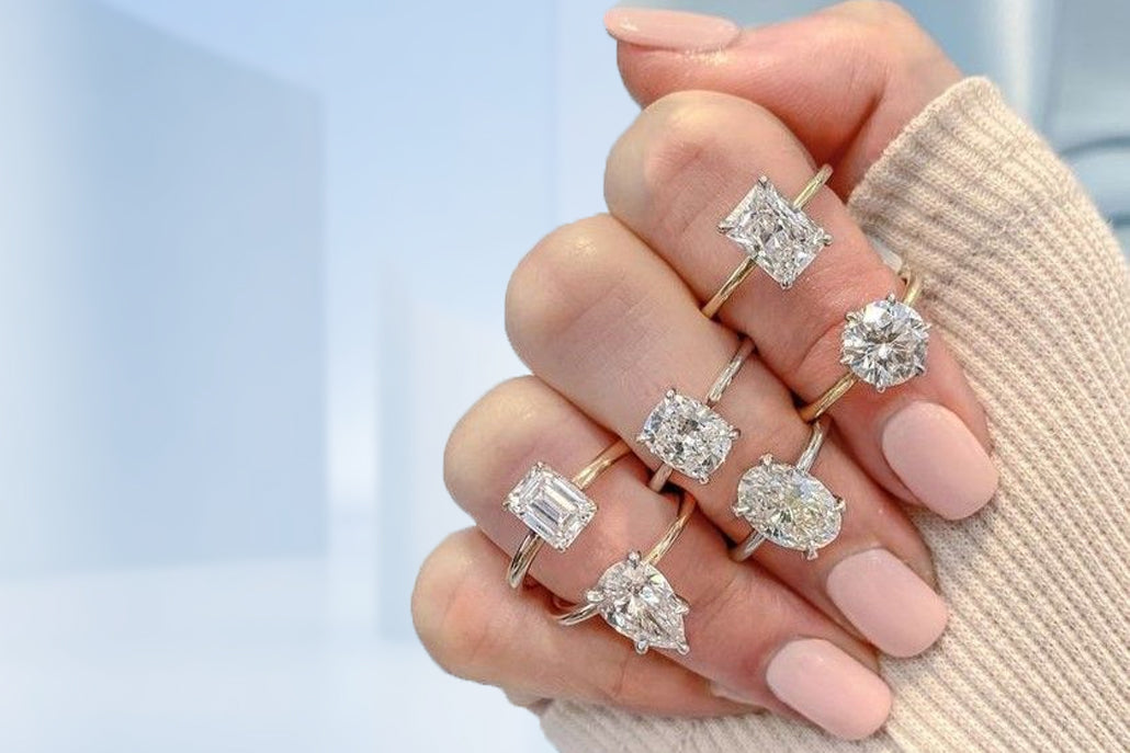 Lab diamond initials Lab diamond initials