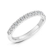 2.3 mm Micro Set Diamond Band with fish tail setting