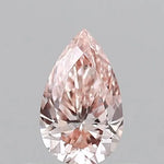 0.50ct Pear Lab Grown Diamond (Colour Fancy Brownish Pink, Clarity VS1, IGI Certified)