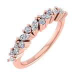 Load image into Gallery viewer, Marquise and Round Diamonds Eternity Ring