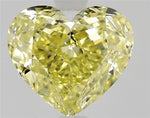 1.00ct Heart Natural Diamond (Colour Fancy Intense None Yellow, Clarity VVS1, Cut EX, GIA Certified)