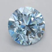1.70ct Round Lab Grown Diamond (Colour Fancy Intense Blue, Clarity VVS2, Cut ID, IGI Certified)