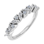 Load image into Gallery viewer, Marquise and Round Diamonds Eternity Ring