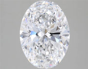 3.00ct Oval Lab Grown Diamond (Colour D, Clarity VVS2, IGI Certified)