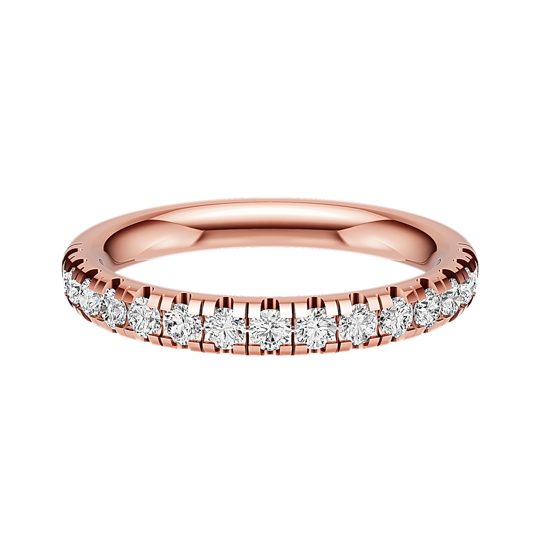 2.5mm Micro Half Set Diamond Band