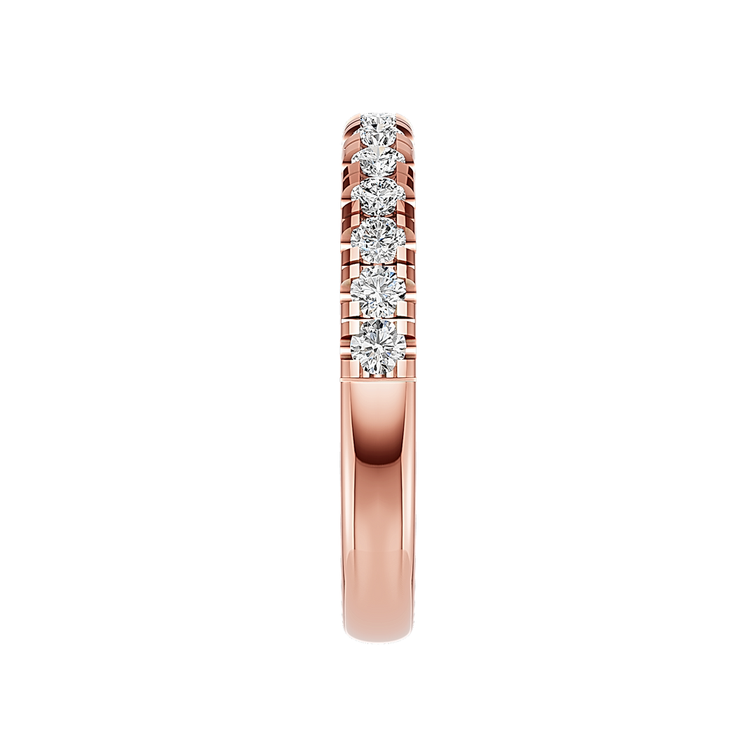2.5mm Micro Half Set Diamond Band