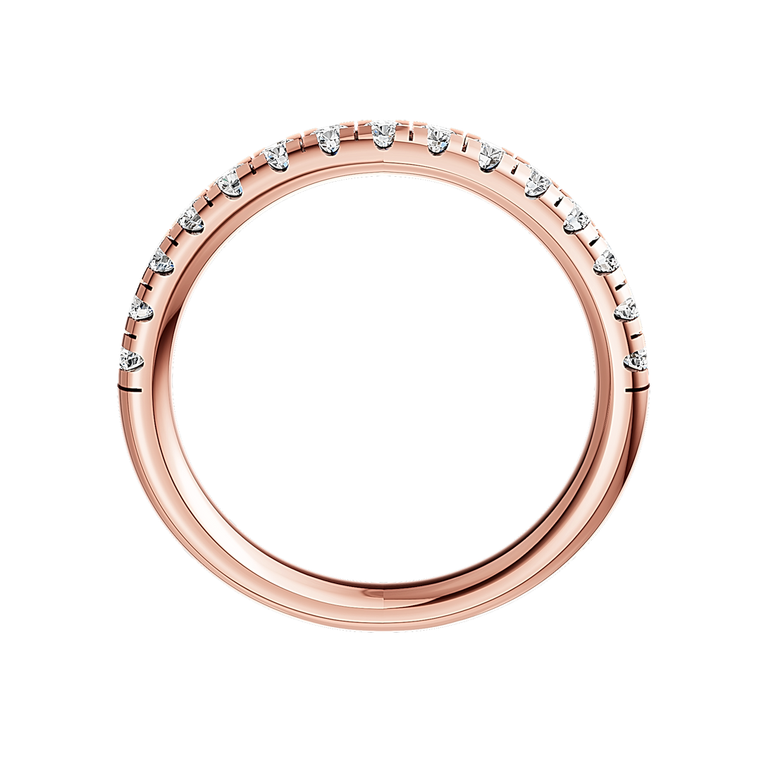 2.5mm Micro Half Set Diamond Band