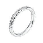Load image into Gallery viewer, 2.5mm Micro Half Set Diamond Band