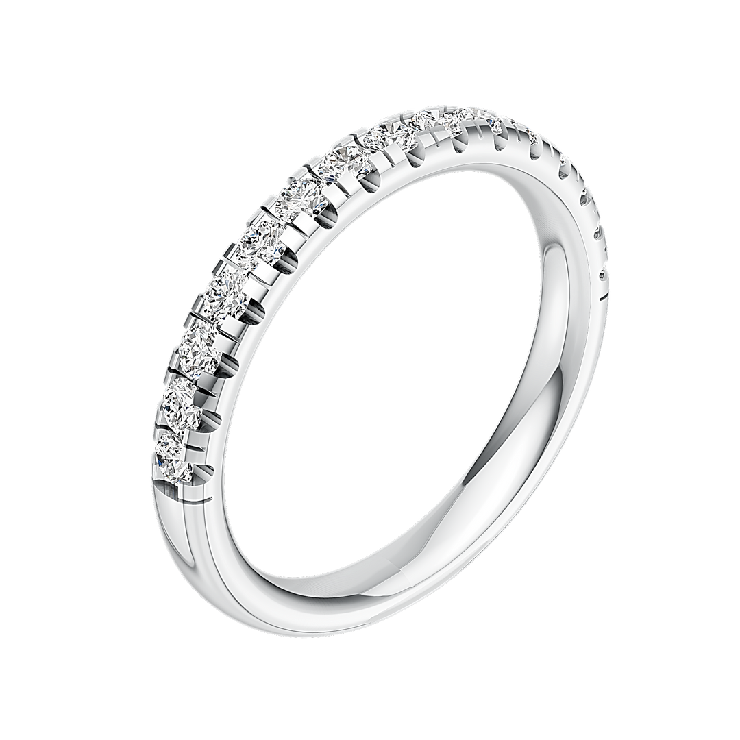 2.5mm Micro Half Set Diamond Band