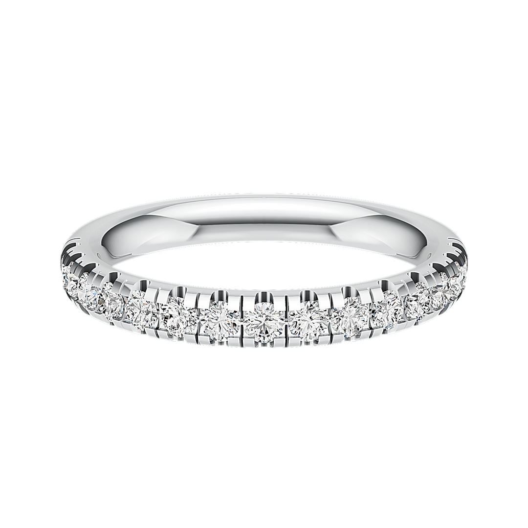 2.5mm Micro Half Set Diamond Band