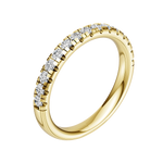 Load image into Gallery viewer, 2.5mm Micro Half Set Diamond Band