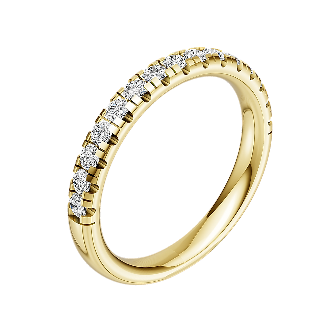 2.5mm Micro Half Set Diamond Band