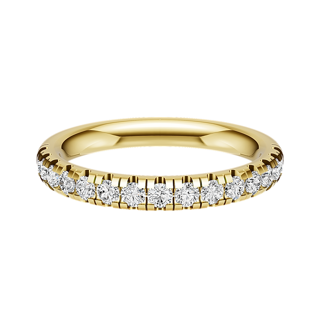 2.5mm Micro Half Set Diamond Band