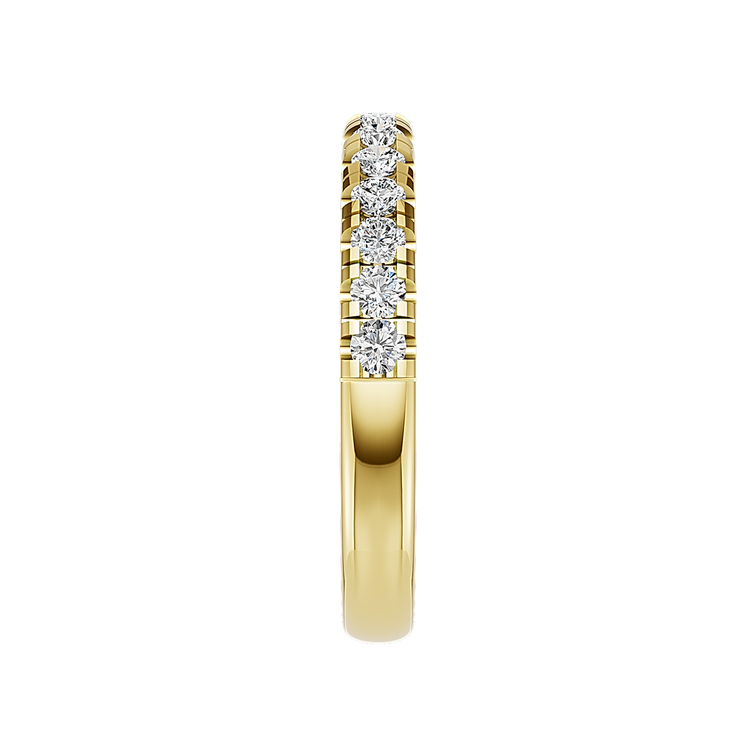 2.5mm Micro Half Set Diamond Band
