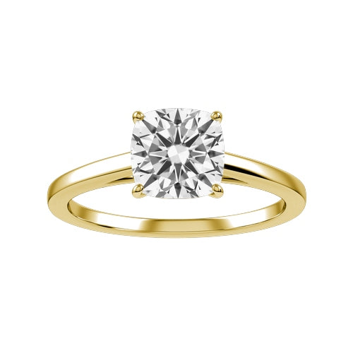 Cushion Lab-grown Diamond Bridal Ring — down