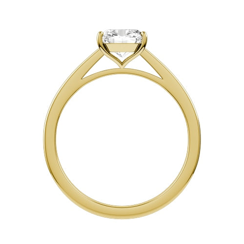 Cushion Lab-grown Diamond Bridal Ring — front