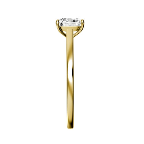 Cushion Lab-grown Diamond Bridal Ring — side