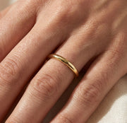 2mm Traditional Court Wedding Band 9ct Yellow Gold Medium