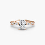 Load image into Gallery viewer, Solitaire with Eternity Pavé
