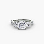 Load image into Gallery viewer, Three-Stone with Pavé Band 2
