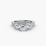Load image into Gallery viewer, Three-Stone with Pavé Band 2

