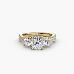 Load image into Gallery viewer, Three-Stone with Pavé Band 2
