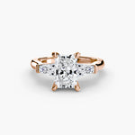 Load image into Gallery viewer, Three-Stone Ring (Baguette Side Stones) 2
