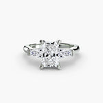 Load image into Gallery viewer, Three-Stone Ring (Baguette Side Stones) 2
