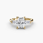 Load image into Gallery viewer, Three-Stone Ring (Baguette Side Stones) 2
