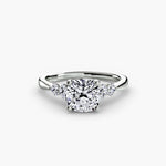 Load image into Gallery viewer, Solitaire with Shoulder Accents 2
