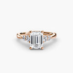 Load image into Gallery viewer, Solitaire with Shoulder Accents 2
